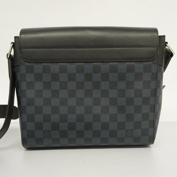 Auth Louis Vuitton Shoulder Bag Damier Cobalt Newport Messenger MM N41585 - Picture 10 of 10